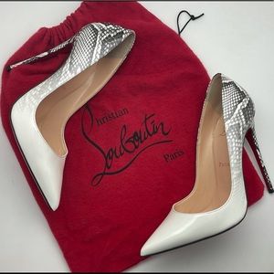 Christian Louboutin Snakeskin So Kate Heels
